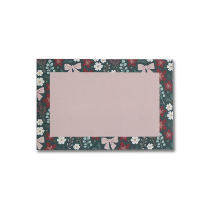 French Festive Floral Holiday "JOIE" Enveloppes pour cartes-cadeaux 6Pk | Christmas Gift Card Holders