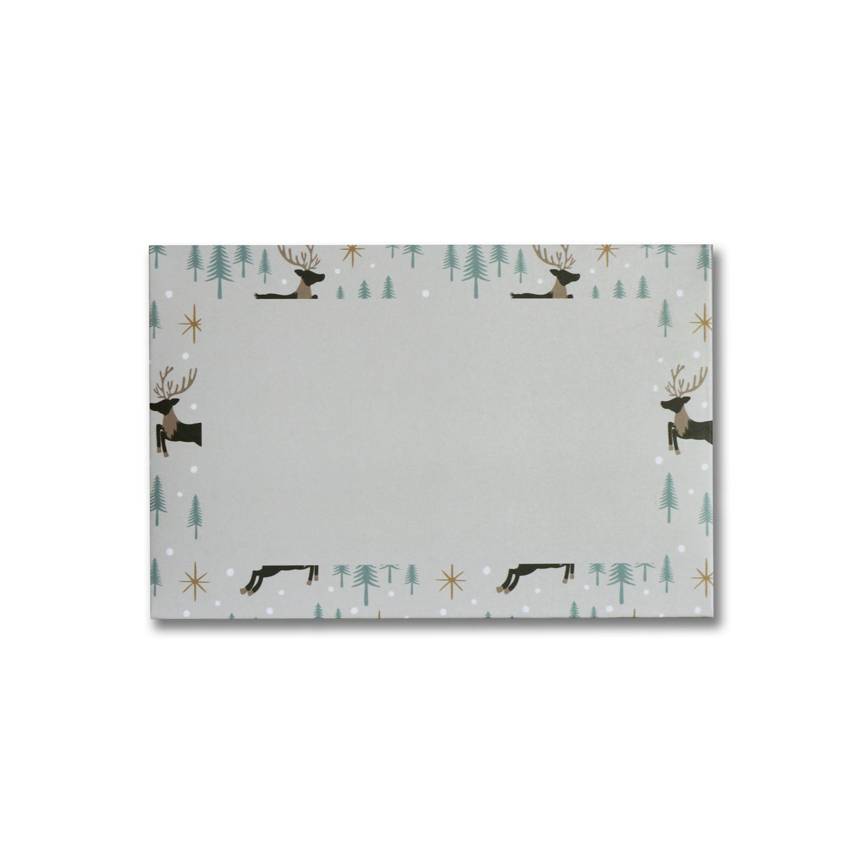 Reindeer Forest "JOY" Holiday Gift Card Envelopes 6Pk | Christmas Gift Card Holders