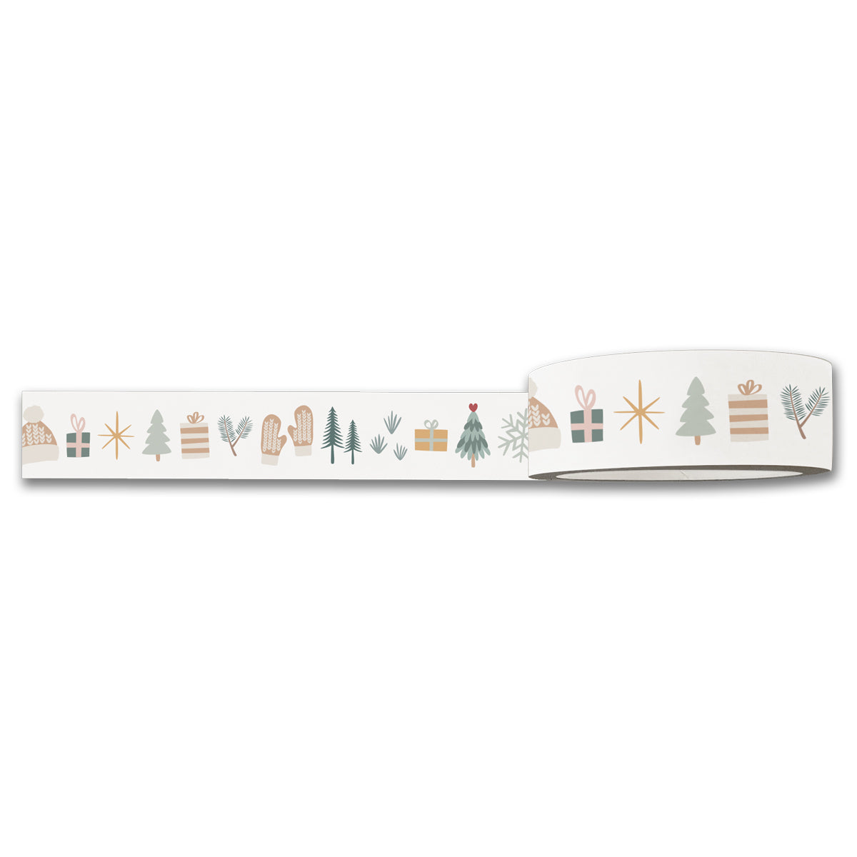 Cozy Winter Holiday Washi Tape — Decorative Paper Tape for Planners, Journals, Scrapbooking & Crafts