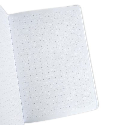 Cream "I Am Grateful" Jotter Notebook — Gold Foil with Dotted Grid Pages B6 Size