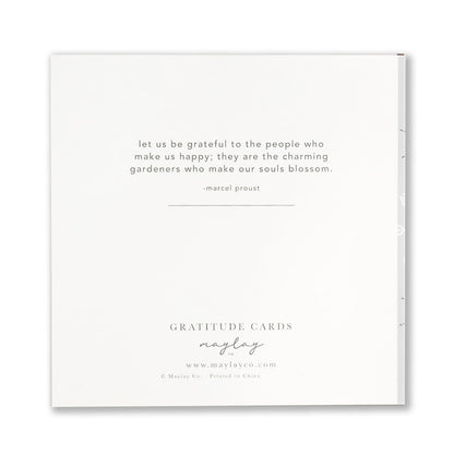 Farmhouse Floral "I Am Grateful" Gratitude Greeting Cards (Set of 2) — Pay-It-Forward Thank You Cards