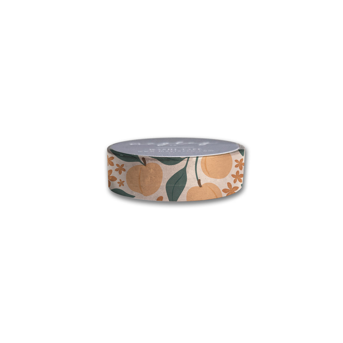 Peaches Florals Washi Tape — Decorative Paper Tape for Planners, Journals, Scrapbooking & Crafts