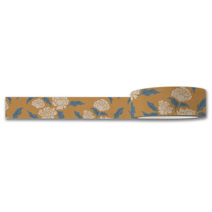 Peonies Floral Lunar New Year Washi Tape — Decorative Paper Tape for Planners, Journals, Scrapbooking & Crafts